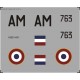 Canberra B Mk.6 Armée de l'Air  - 1/144 decal