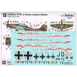 Ju 87R/B Lybian Snake - 1/72 decal