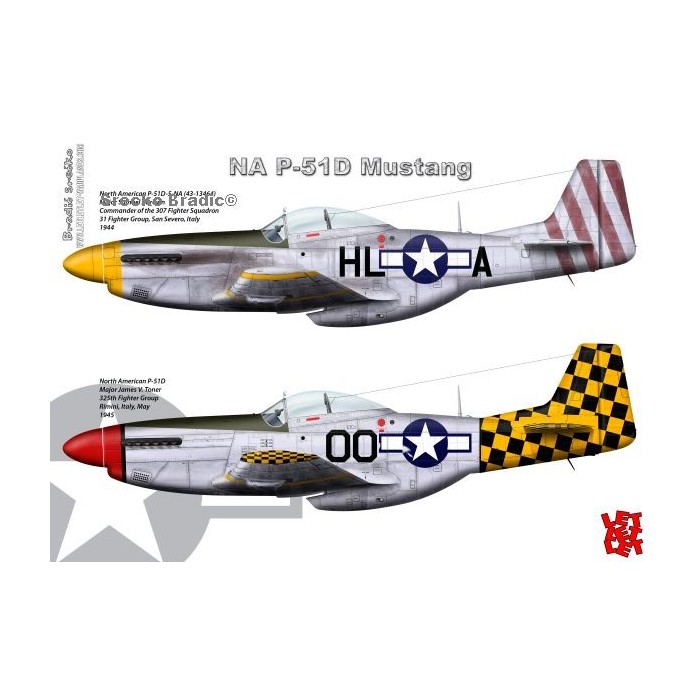 P-51D Mustang - A3 print by Srecko Bradic