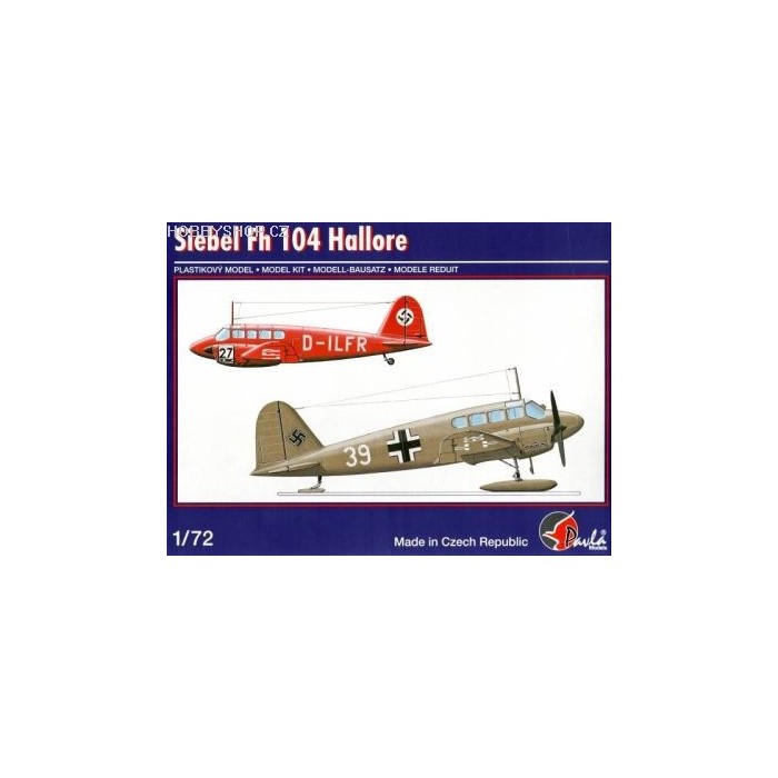 Siebel Fh 104 Hallore - 1/72 kit