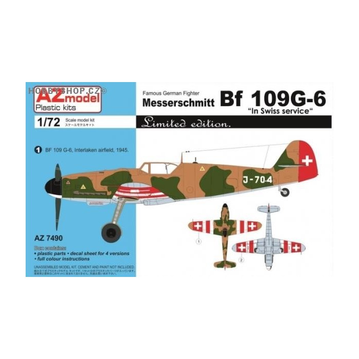 Bf 109G-6 Swiss Service - 1/72 kit