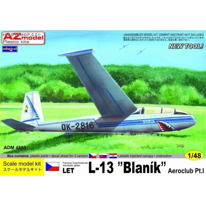 LET L-13 Blaník Aeroclub Part.1 - 1/48 kit