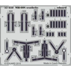 MH-60S seatbelts - 1/35 painted PE set