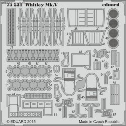 Whitley Mk.V S.A. - 1/72 painted PE set
