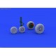 F-104 undercarriage wheels late - 1/48 update set