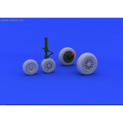 F-104 undercarriage wheels late  - 1/48 detail set