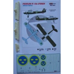 Fi 156 Storch Sweden - 1/48 decals