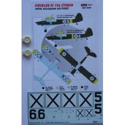 Fi 156 Storch Bulgaria - 1/48 decals