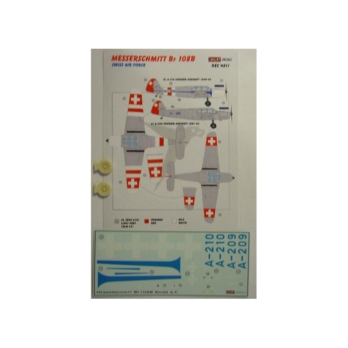 Messers. Bf 108B (Swiss Air Force) - 1/48 decals