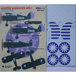 Gloster Gladiator Mk.I (China AF) - 1/48 decals