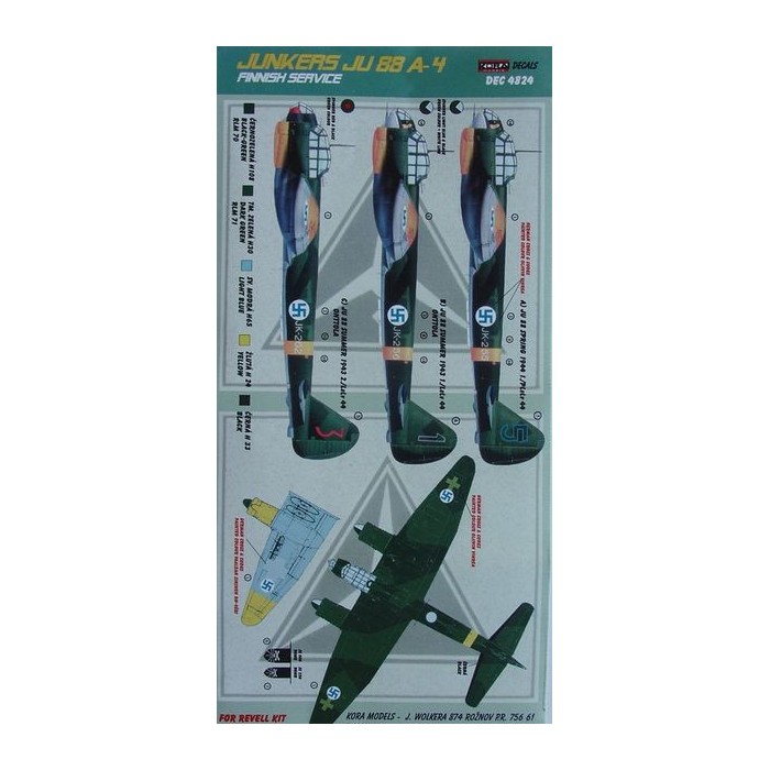 Junkers Ju 88 A-4 (Finnish service) - 1/48 decals