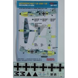 Decals Bf 109E-7/B (Escuadrilla Azul) - 1/48 decals