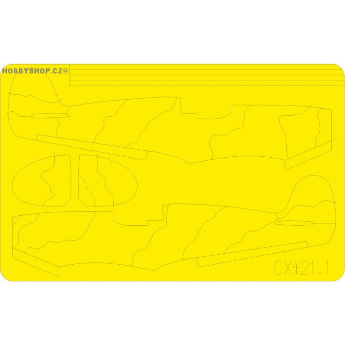 Spitfire camo scheme A - 1/72 mask