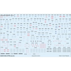 MiG-21PFM stencils  - 1/48 obtisk