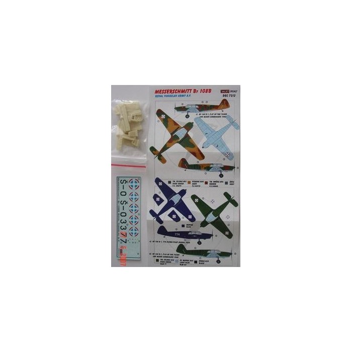 Bf 108B (Royal Yugoslav Army) - 1/72 decals