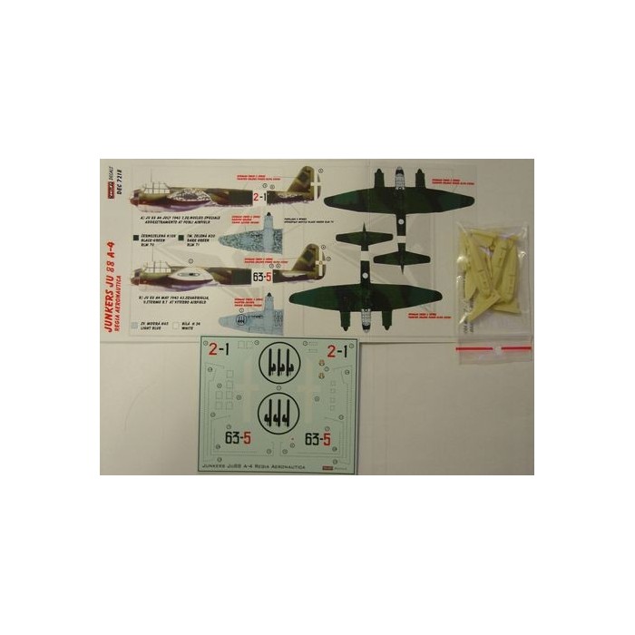 Junkers Ju 88 A-4 (Regia Aeronautica) - 1/72 decals