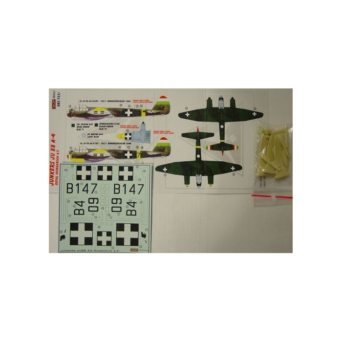 Junkers Ju 88 A-4 (Royal Hungarian AF WWII) - 1/72 decals