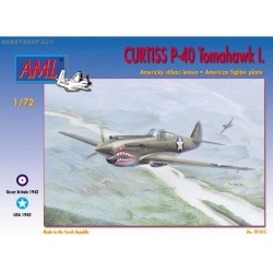 Curtiss P-40, Tomahawk Mk.I - 1/72 kit