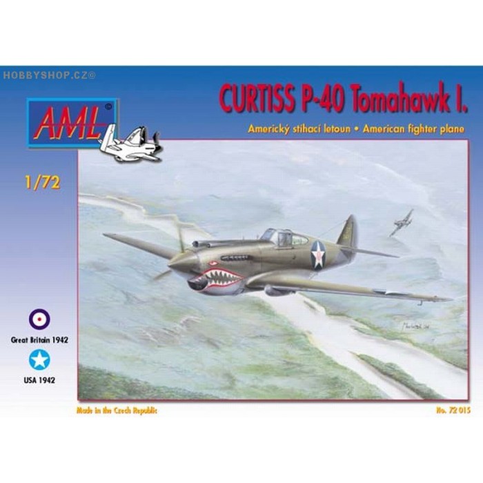 Curtiss P-40, Tomahawk Mk.I - 1/72 kit