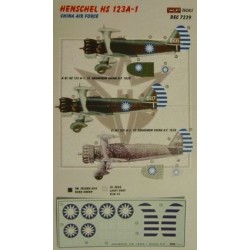 Henschel HS 123A-1 China - 1/72 decals