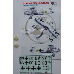 Fw 44 Stieglitz Luftwaffe Part I. - 1/72 decals