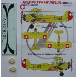 Fw 44F Stieglitz Swiss - 1/72 decals