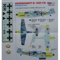 Bf 109E-7/B Escuadrilla Azul - 1/72 decals