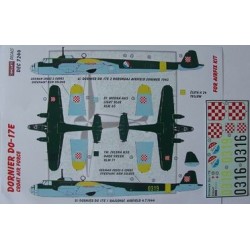 Dornier Do-17E Croatia - 1/72 decals