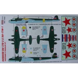 Do-17E-2 & Do-17M-1 Partisans Yugoslavia - 1/72 decals