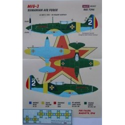 MiG-3 Romania - 1/72 decals