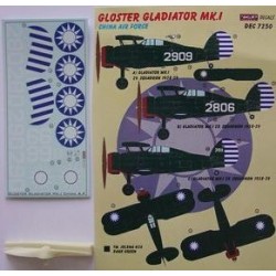 Gloster Gladiator Mk.I China - 1/72 decals