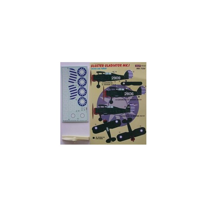 Gloster Gladiator Mk.I (China AF) - 1/72 decals