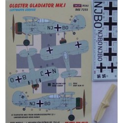 Gloster Gladiator Mk.I Luftwaffe - 1/72 decals