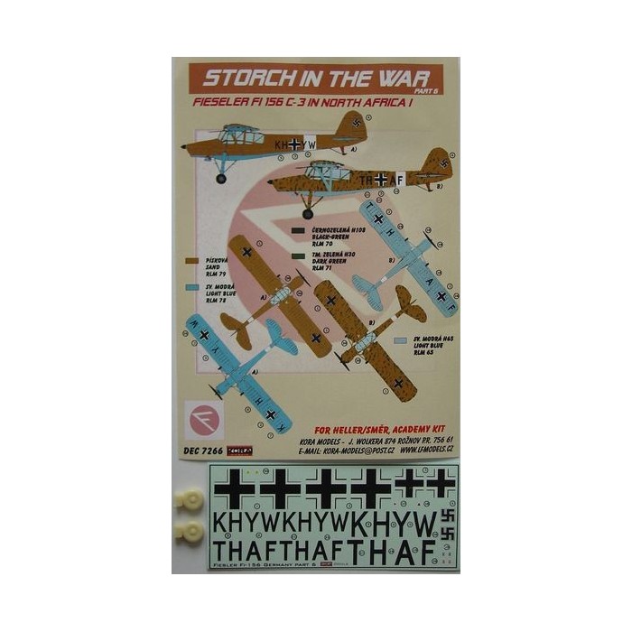 Fi 156 C-3 (in North Africa I)  - 1/72 decals
