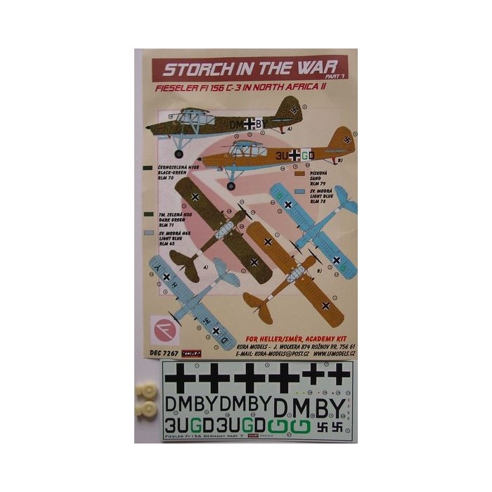 Fi 156 C-3 (in North Africa II)  - 1/72 decals