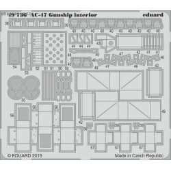 AC-47 Gunship interior S.A. - 1/48 PE set