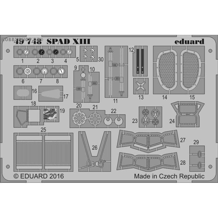 SPAD XIII - 1/48 PE set