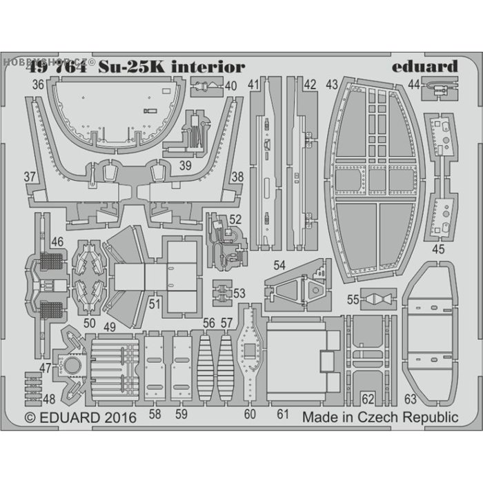 Su-25K interior - 1/48 PE set