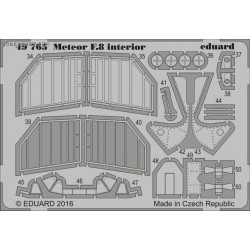 Meteor F.8 interior - 1/48 PE set