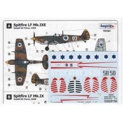 Spitfire LF Mk.IXE Israeli A.F. - 1/72 decal