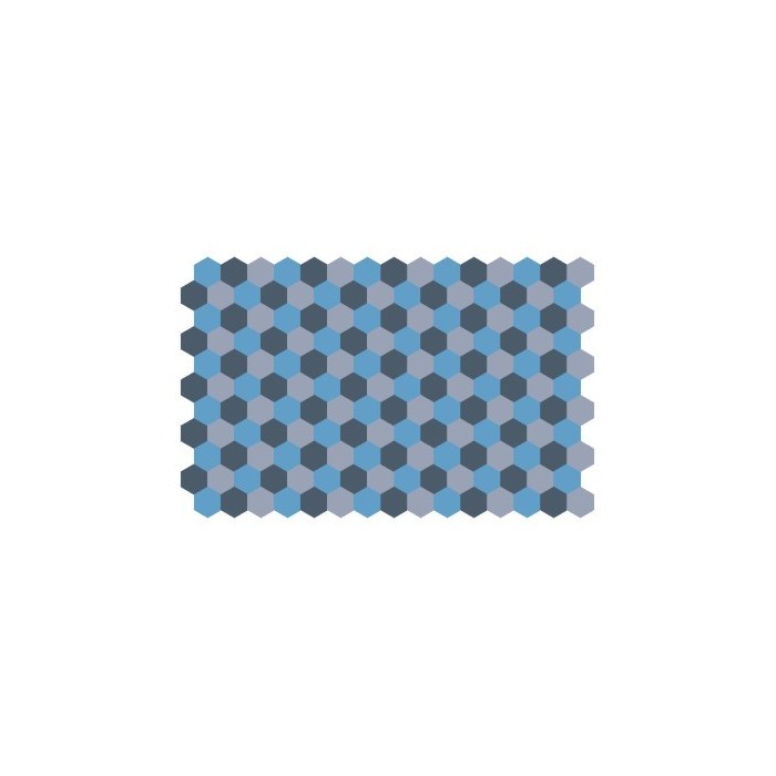 Marine lozenge - blue hexagons - 1/144 decal