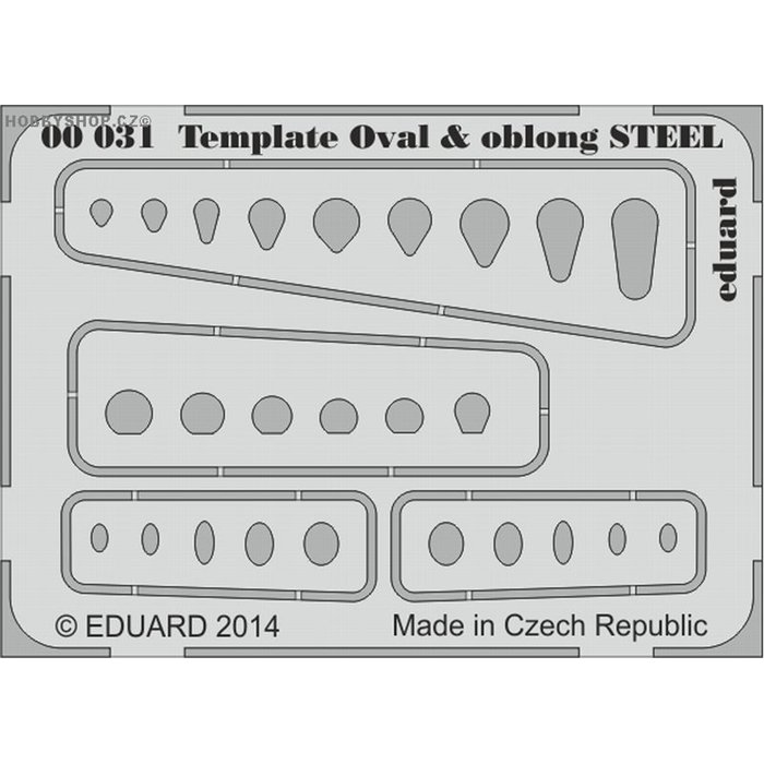 Template ovals & oblong STEEL -  PE tool