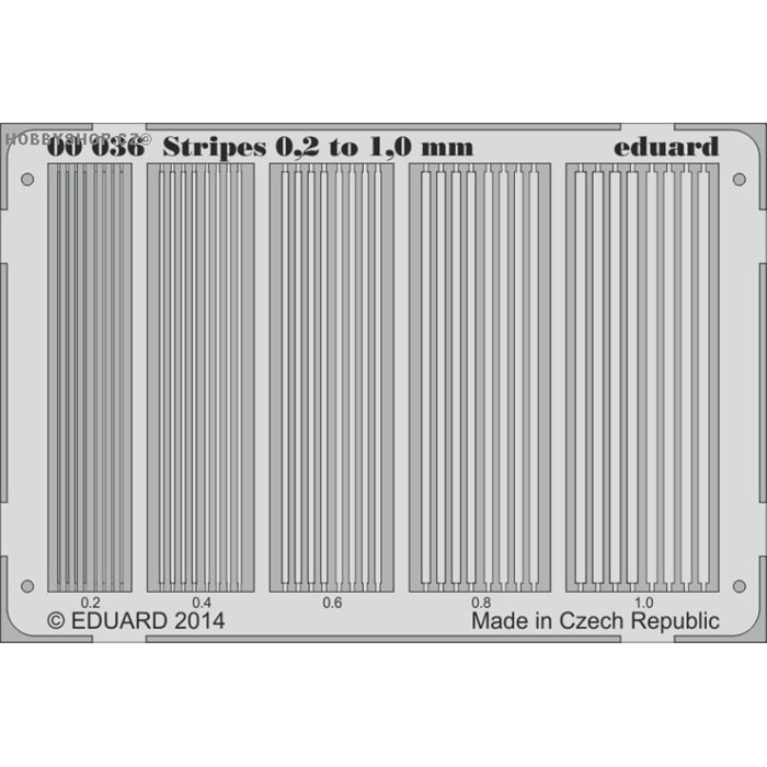 Stripes 0.2 to 1 mm -  PE set