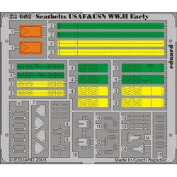Seatbelts USAF & USN WWII early - Painted - 1/24 PE set