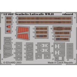 Seatbelts Luftwaffe WWII - Painted - 1/24 PE set