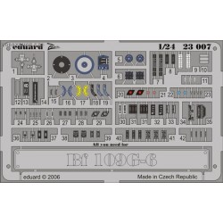 Bf 109G-6 placards - Painted - 1/24 PE set