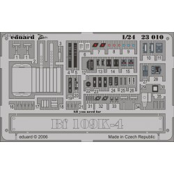 Bf 109K-4 placards - Painted - 1/24 PE set