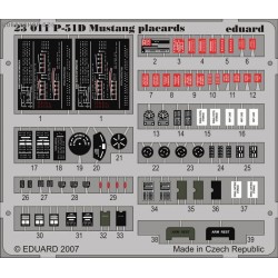 P-51D placards S.A. - Painted - 1/24 PE set