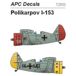 Captured Polikarpov I-153 - 1/72 decal