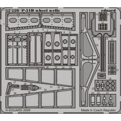 P-51D wheel wells - 1/32 PE set